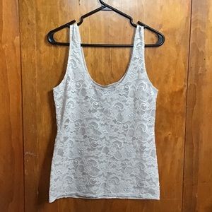 Talula cream lace tank